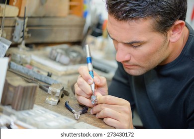 Jeweller hard at work