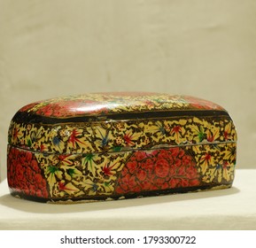 Jewellery Box In Papier-mâché Is A Composite Material Consisting Of Paper Pieces Or Pulp