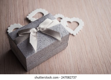 Jewelry Gift Box On Background