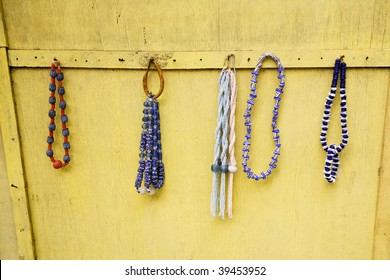 Jewelry At An Outdoor Market In Accra Ghana