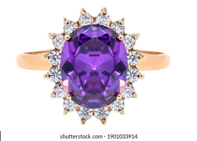 
Jewelry Ring With Purple Stone