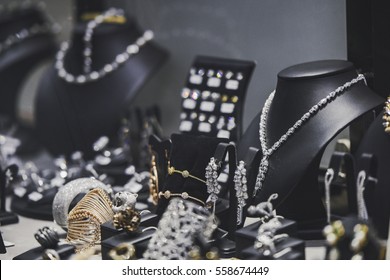 Jewelry In A Shop, Close Up Image