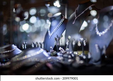 jewelry window display - Shutterstock ID 209979001