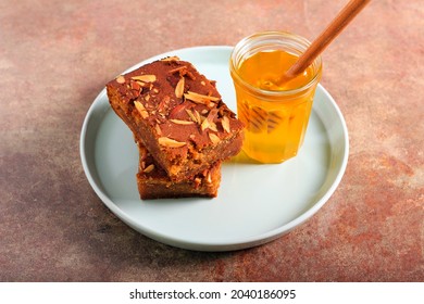 Jewish Honey Cake, On Plate