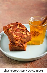 Jewish Honey Cake, On Plate