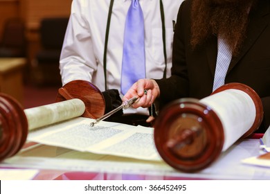 Jewish Man Dressed In Ritual Clothing