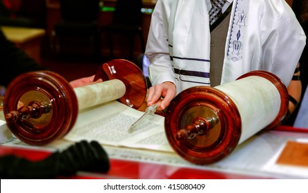 Jewish Man Dressed In Ritual Clothing