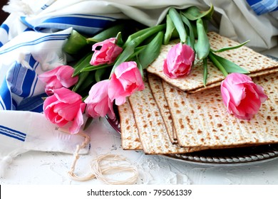 Jewish Traditional Passover Matzo Bread