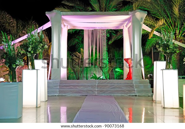 Jewish Traditions Wedding Ceremony Wedding Canopy Stock 