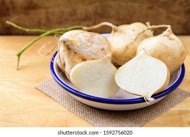 Jicama (Mexican Yam Bean Or Mexican Turnip)