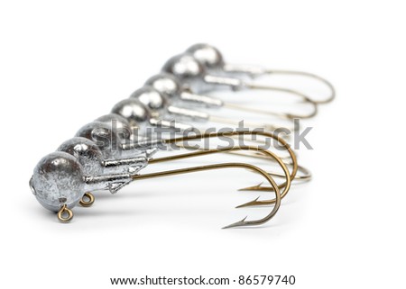 Jig heads with hooks