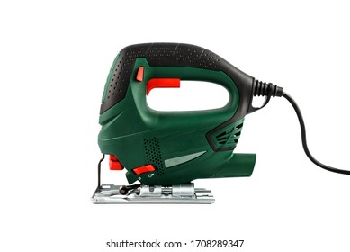 A Jigsaw Power Tool Isolated On White Background.