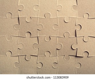 Jigsaw Puzzle. Background Or Texture