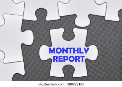 The Jigsaw Puzzle Written Monthly Report