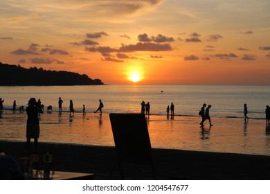 Jimbaran Bay In Bali Sunset