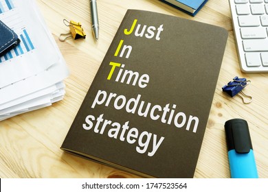 JIT Just In Time Production Strategy Is Shown On The Conceptual Business Photo