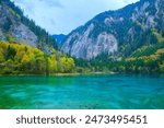 Jiuzhaigou, Aba, Sichuan Province - lakes and mountains under the blue sky