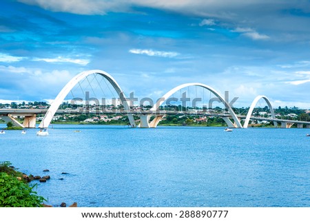 JK Bridge in Brasilia, Brazil