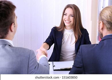 Job Applicants Having Interview