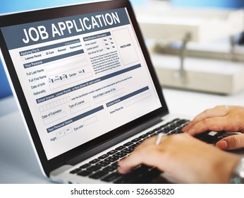 Job Application Hiring Document Form Concept - Shutterstock ID 526635820