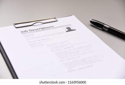 job description paper In office. - Shutterstock ID 1163956000