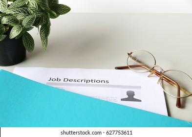 Job Description Paper On The Desk