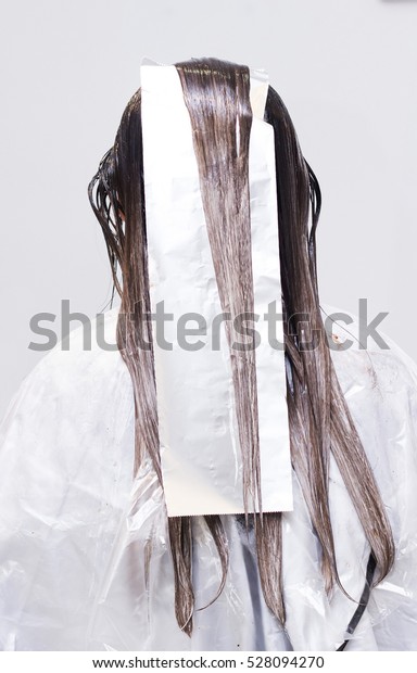 Job Hairdresser Technique Staining Ombre Hair Stock Photo Edit