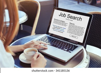 Job Search Concept, Find Your Career, Online Website