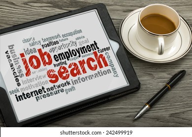 Job Search Concept Word Cloud