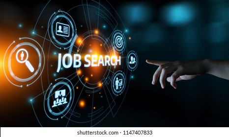 Job Search Human Resources Recruitment Career Business Internet Technology Concept. - Shutterstock ID 1147407833
