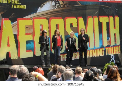 Joe Perry, Steven Tyler, Joey Kramer, Tom Hamilton At The Their Upcoming Aerosmith 