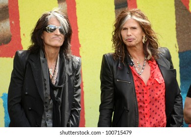 Joe Perry, Steven Tyler At The Their Upcoming Aerosmith 