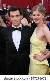 Joe Wright & Rosamund Pike At The 80th Academy Awards ( Oscars) Kodak Theater Los Angeles, CA February 24, 2008