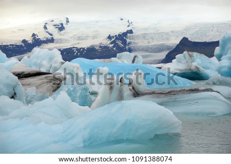 Similar – Eisberge im Jökulsarlón