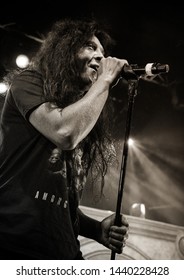 Joey Belladonna, Lead Singer Of Anthrax Band, Live At Manchester Academy UK, February 2017 