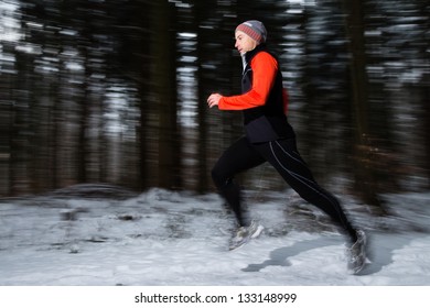 Jogger In The Winter