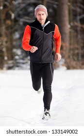 Jogger In The Winter