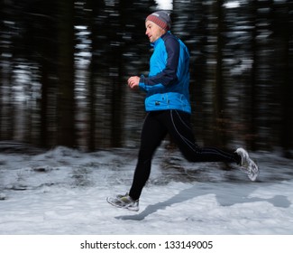 Jogger In The Winter