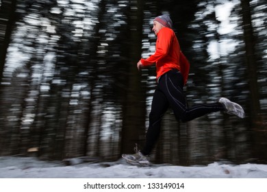 Jogger In The Winter