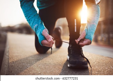 Jogging and running are healthy fitness recreations - Shutterstock ID 632777231