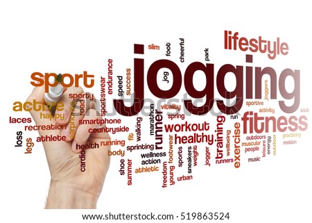 Jogging word cloud concept