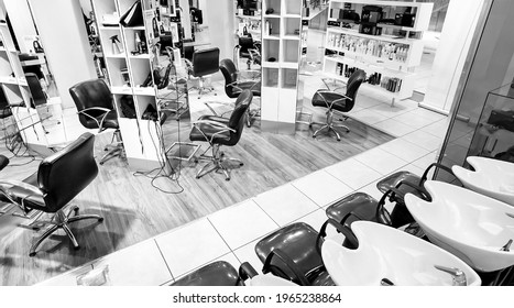 JOHANNESBU, SOUTH AFRICA - Mar 13, 2021: Johannesburg, South Africa - July 05 2011: Inside Interior Of A Beauty Salon In A Mall