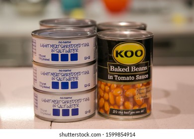 Johannesburg Gauteng South Africa
10 02 2019 Koo Baked Beans With Tuna In A Can Next To One Another