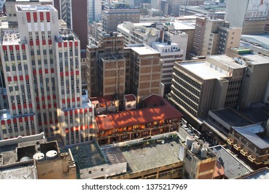 Johannesburg Gauteng South Africa 11272010 Johannesburg City Scape From Rooftop Newtown Hillbrow