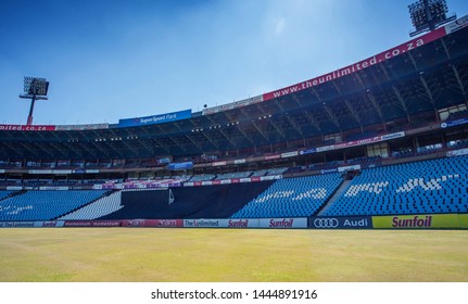 Johannesburg, South Africa, 13th February - 2015: View Of Stands At A Cricket Stadium 