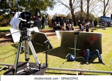 Johannesburg, South Africa - April 30, 2015: Behind The Scenes On Location On Set Of Music Video Production