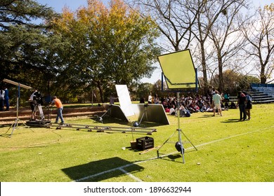 Johannesburg, South Africa - April 30, 2015: Behind The Scenes On Location On Set Of Music Video Production