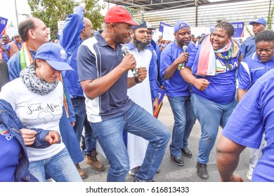 Johannesburg, South Africa – April 7, 2017: Mmusi Maimane At The Zuma Must Fall Protest March

