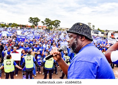 Johannesburg, South Africa – April 7, 2017: Mmusi Maimane At The Zuma Must Fall Protest March