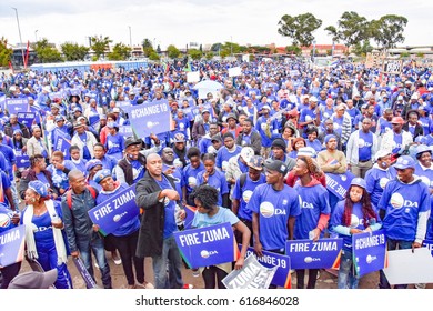 Johannesburg, South Africa – April 7, 2017: Mmusi Maimane At The Zuma Must Fall Protest March